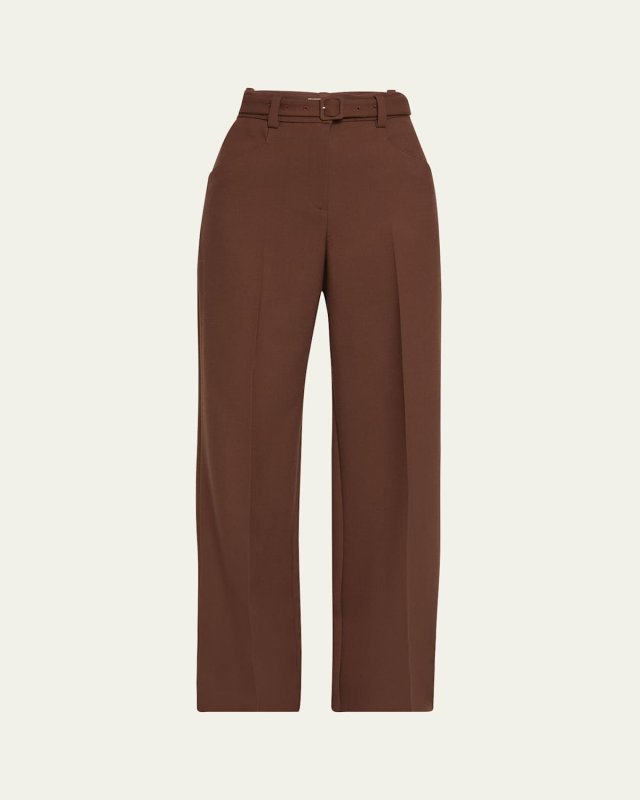 Norman Oversized Self-Tie Wool Pants
